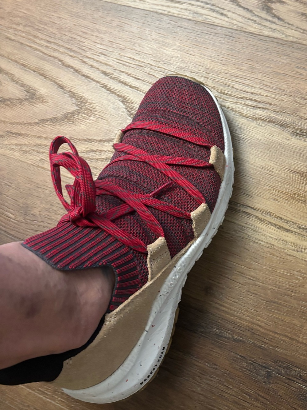 HOLO ECO Women's Stylish Red Athletic Sneakers - Picture 6 of 8